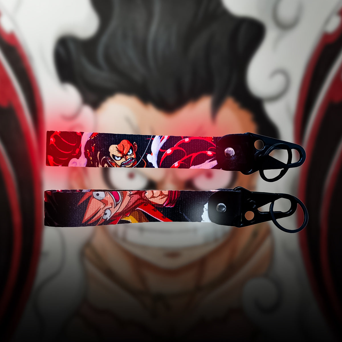 Luffy Gear 4 Boundman Keychain Strap – One Piece Double-Sided Battle Mode