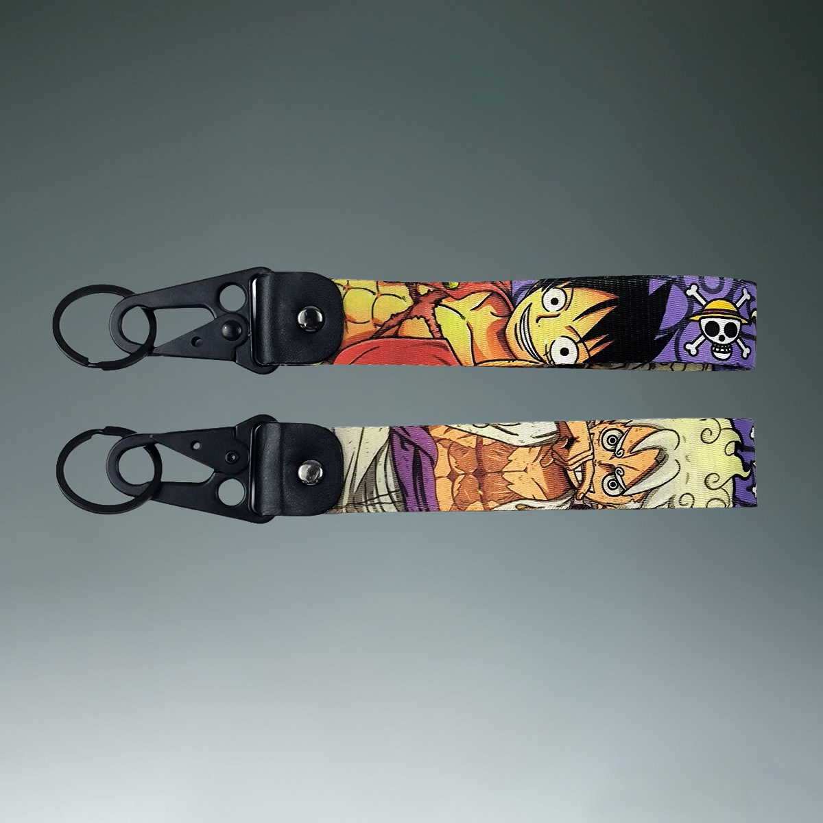 Luffy Evolution Keychain Strap โ Classic to Gear 5 | One Piece Dual-Sided