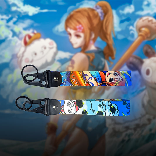 Nami Weather Staff Keychain Strap – One Piece Double-Sided Sky Edition