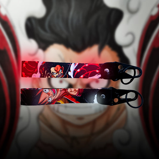 Luffy Gear 4 Boundman Keychain Strap – One Piece Double-Sided Battle Mode