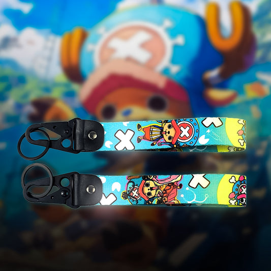Chopper Cutie Keychain Strap – One Piece Double-Sided | Sky Blue Edition
