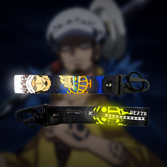 Trafalgar Law Keychain Strap – One Piece Double-Sided Heart Pirates Edition