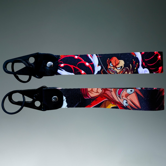 Luffy Gear 4 Boundman Keychain Strap – One Piece Double-Sided Battle Mode