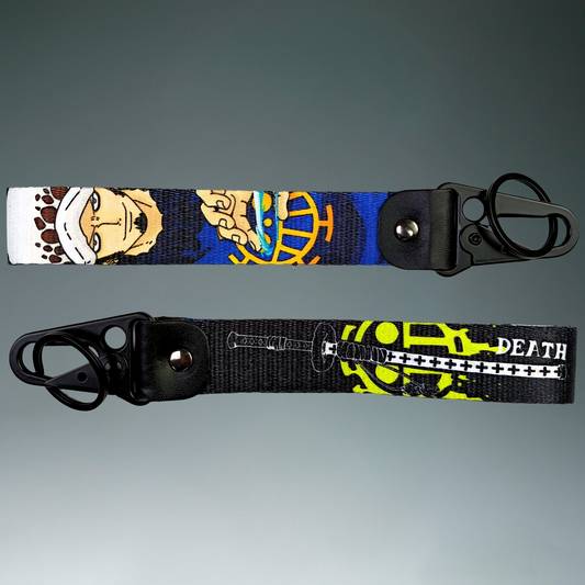 Trafalgar Law Keychain Strap – One Piece Double-Sided Heart Pirates Edition