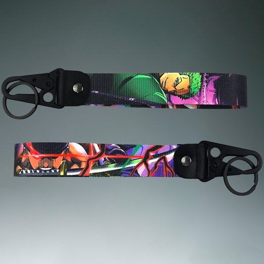 Zoro Three-Sword Style Keychain Strap – One Piece Double-Sided Haki Edition