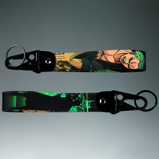 Zoro Three-Sword Style Keychain Strap – One Piece Dual-Sided Edition